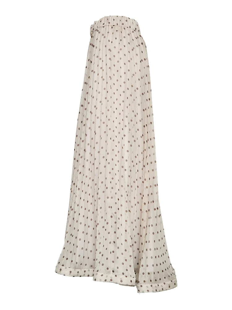 Gonna Pallina In Chiffon Poly Stampa Pois alternative