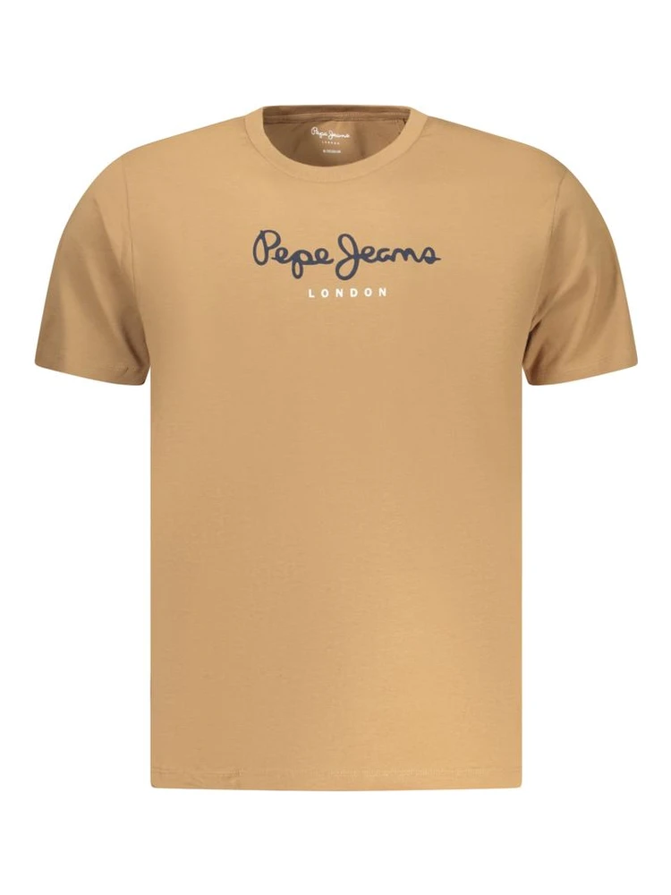 Marrone Cotton Men T-Shirt