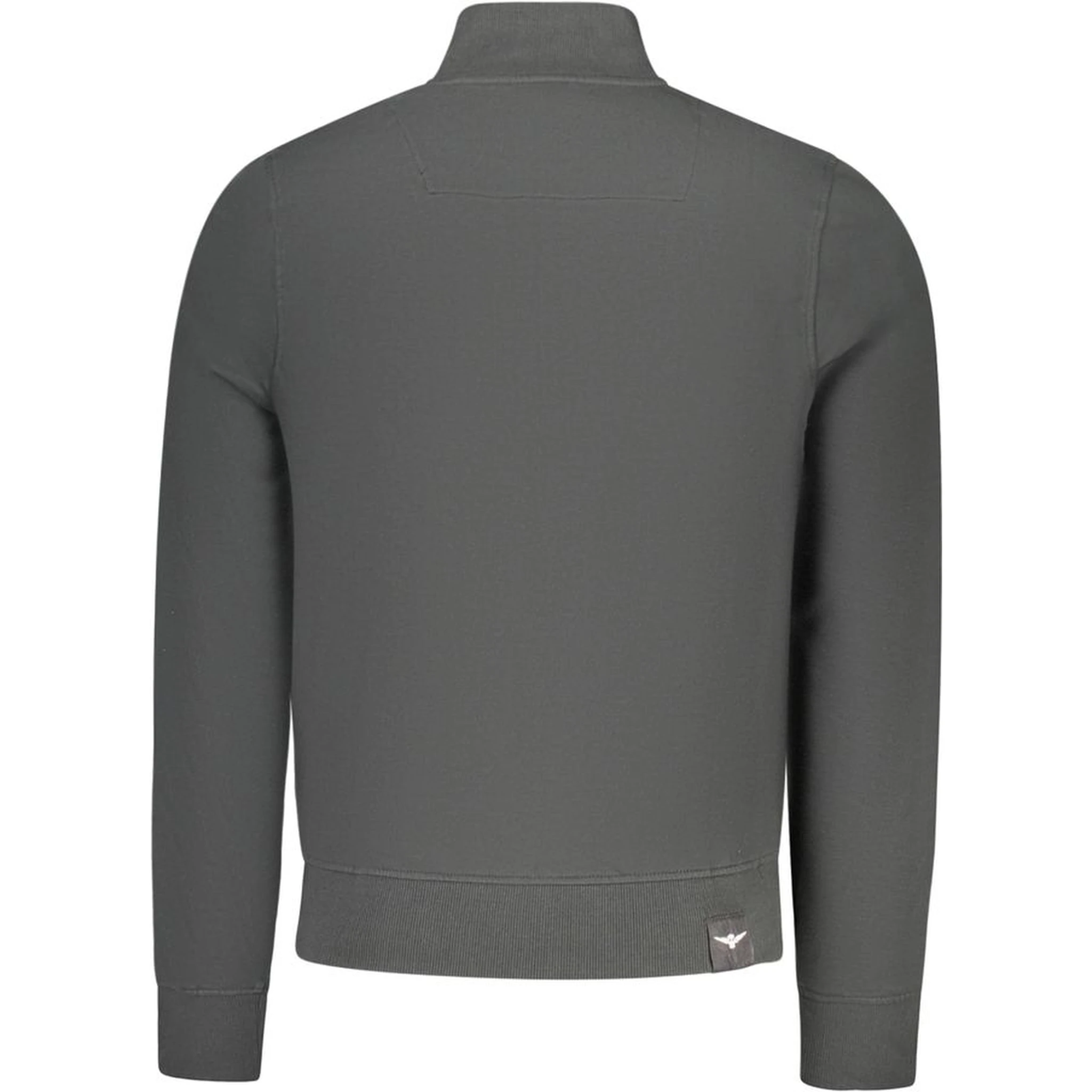 Black Cotton Men Sweatshirt