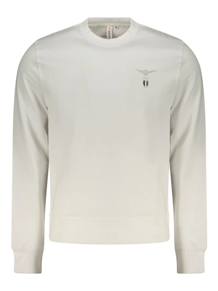 White Cotton Men's Sweatshirt