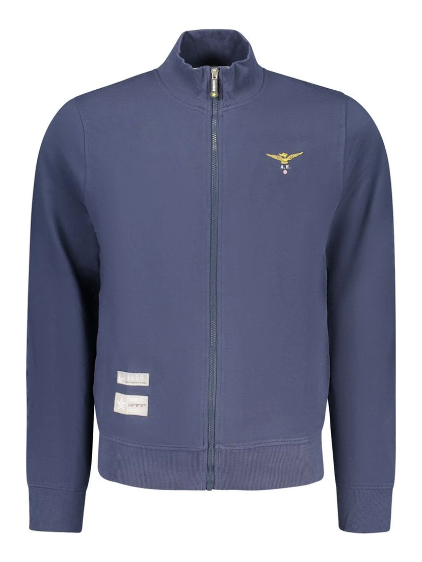 Blue Cotton Men's Sweatshirt