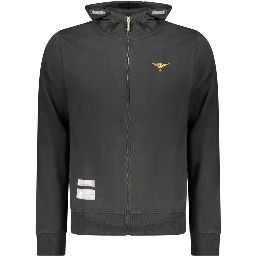 Black Cotton Men's Sweatshirt