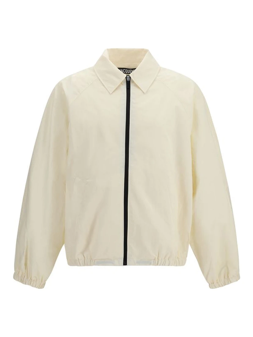 White Polyamide Shell Jacket