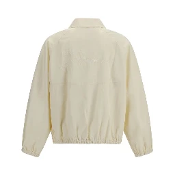 White Polyamide Shell Jacket