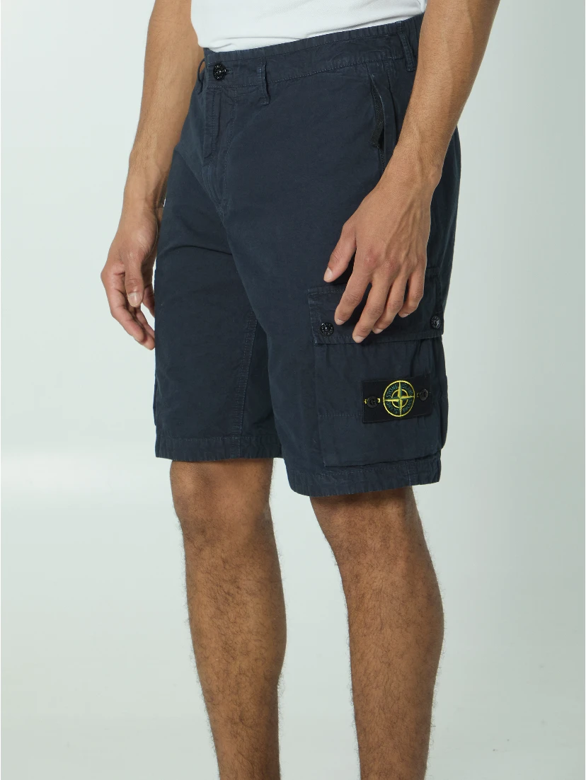 Slim bermuda navy