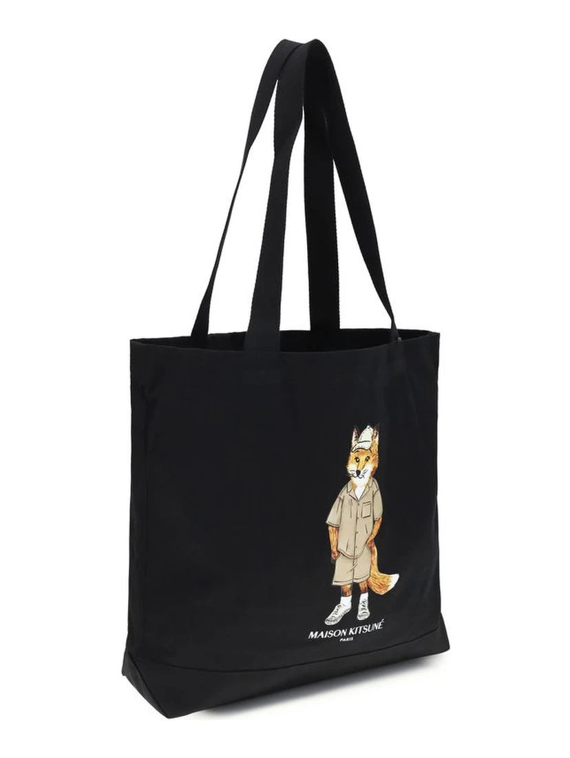 Black Cotton Handbag