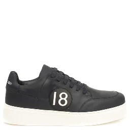 Blue Cowhide Men Sneaker