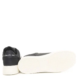 Blue Cowhide Men Sneaker