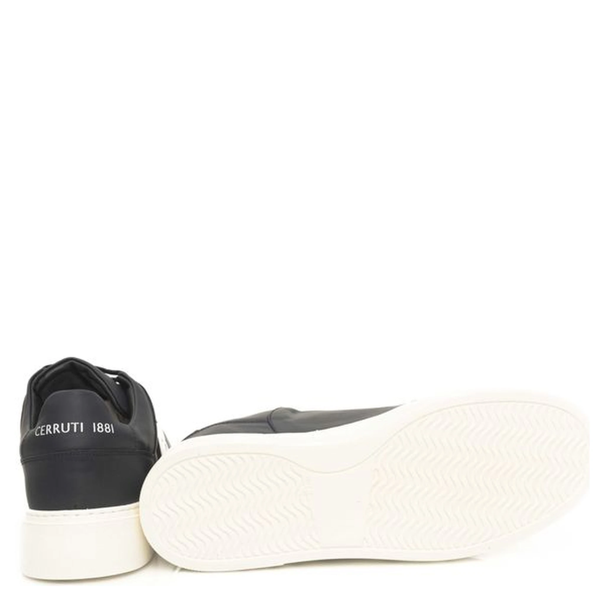 Blue Cowhide Men Sneaker