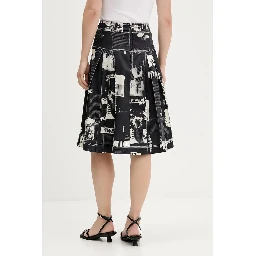 Black Cotton Women's Skirt