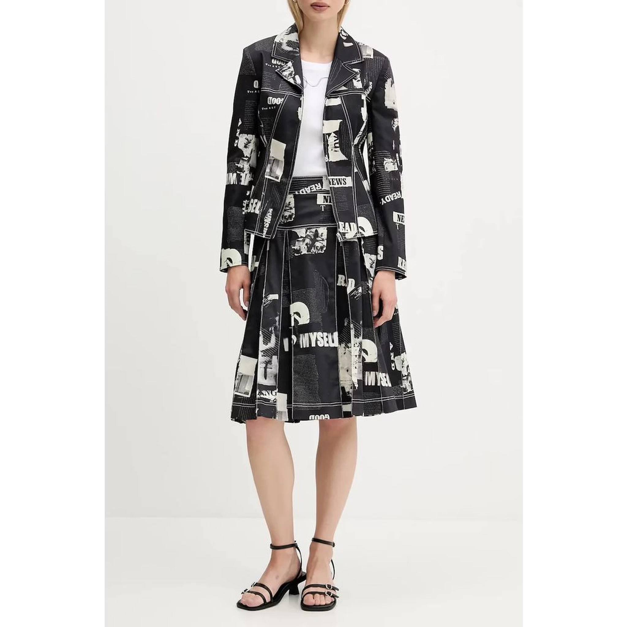 Black Cotton Women's Skirt