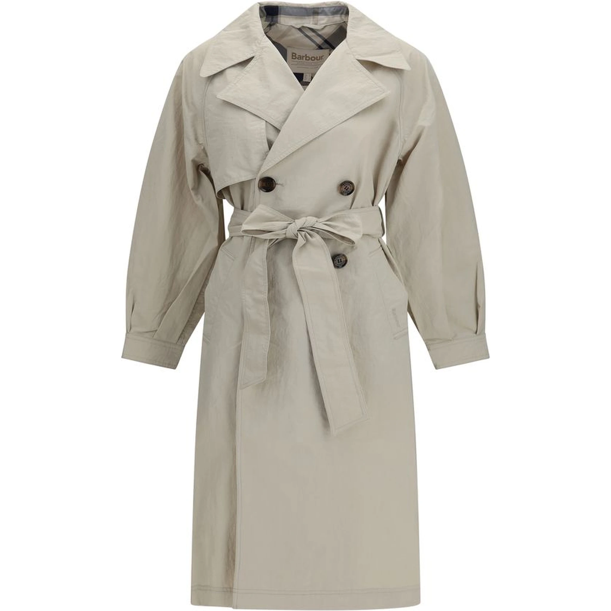 Beige Polyamide Trench Coat