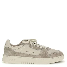 Gray Calf Leather Bos Taurus Low Top Sneakers