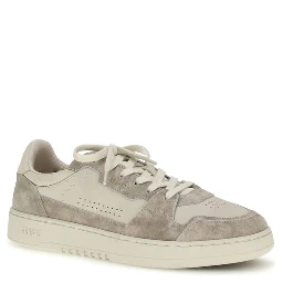 Gray Calf Leather Bos Taurus Low Top Sneakers