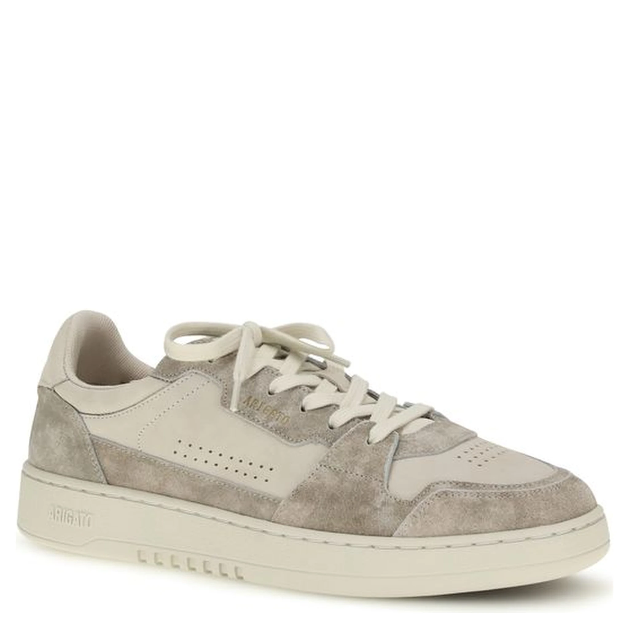 Gray Calf Leather Bos Taurus Low Top Sneakers