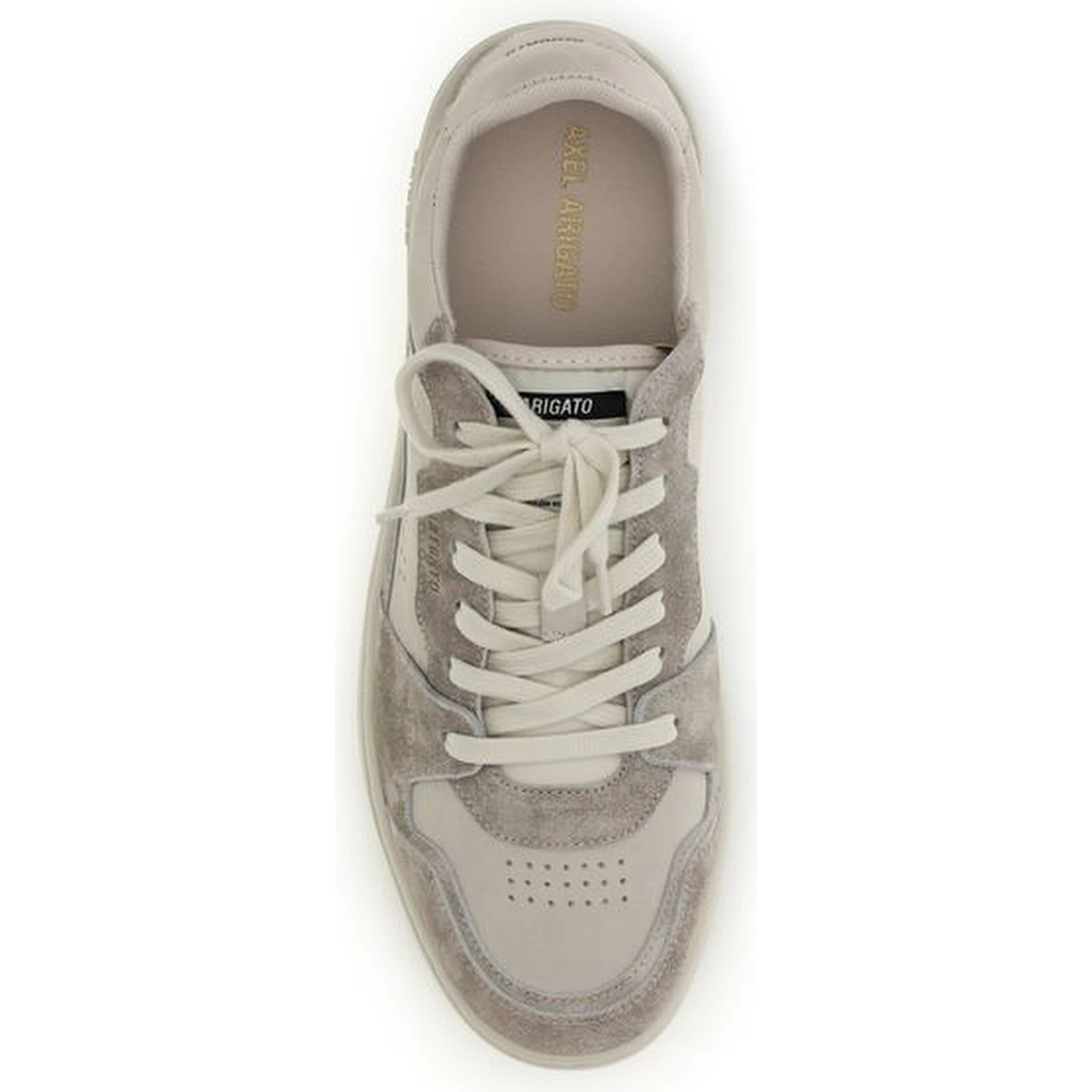 Gray Calf Leather Bos Taurus Low Top Sneakers