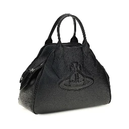 Black Polyurethane Handbag