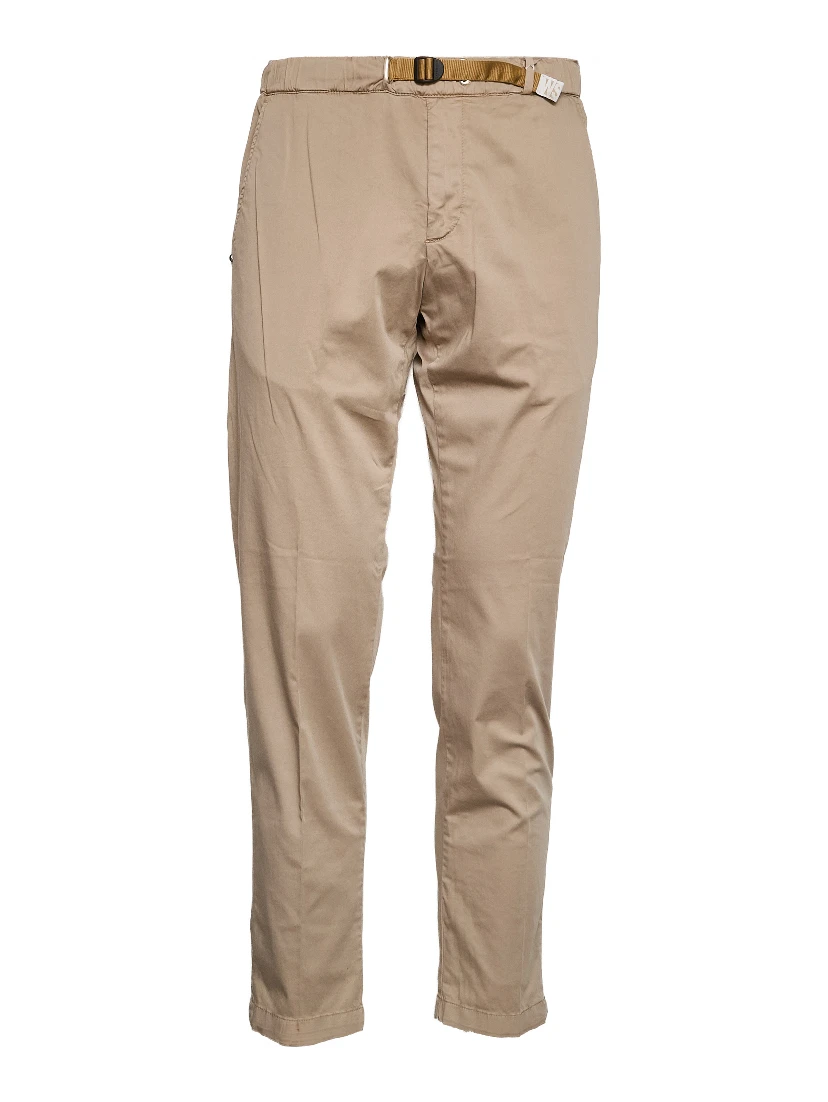 Pantaloni Lunghi In Cotone Satin Con Coulisse