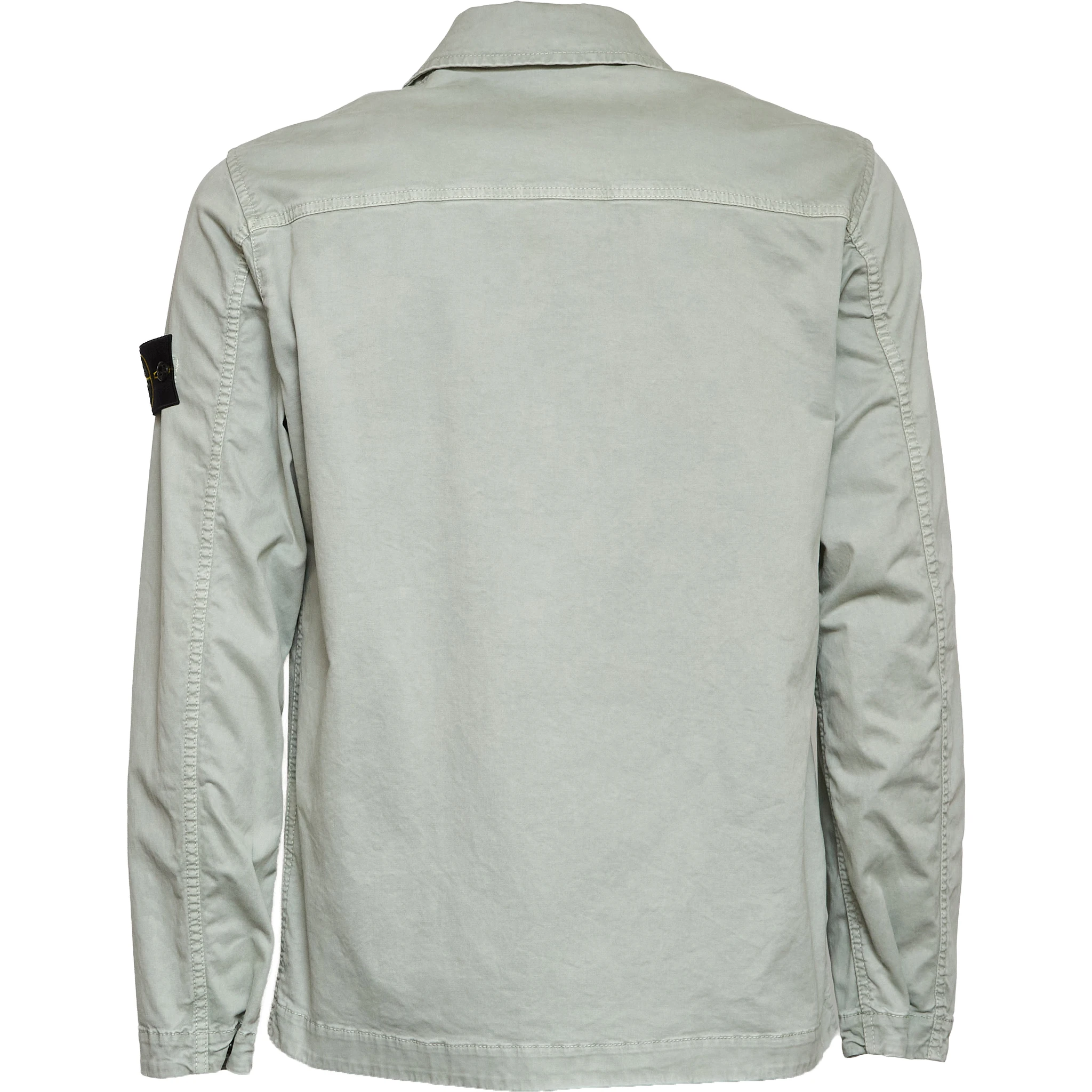 Overshirt Organic Cotton Stretch Broken Twill Old Effect