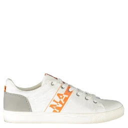 White Polyurethane Men Sneaker