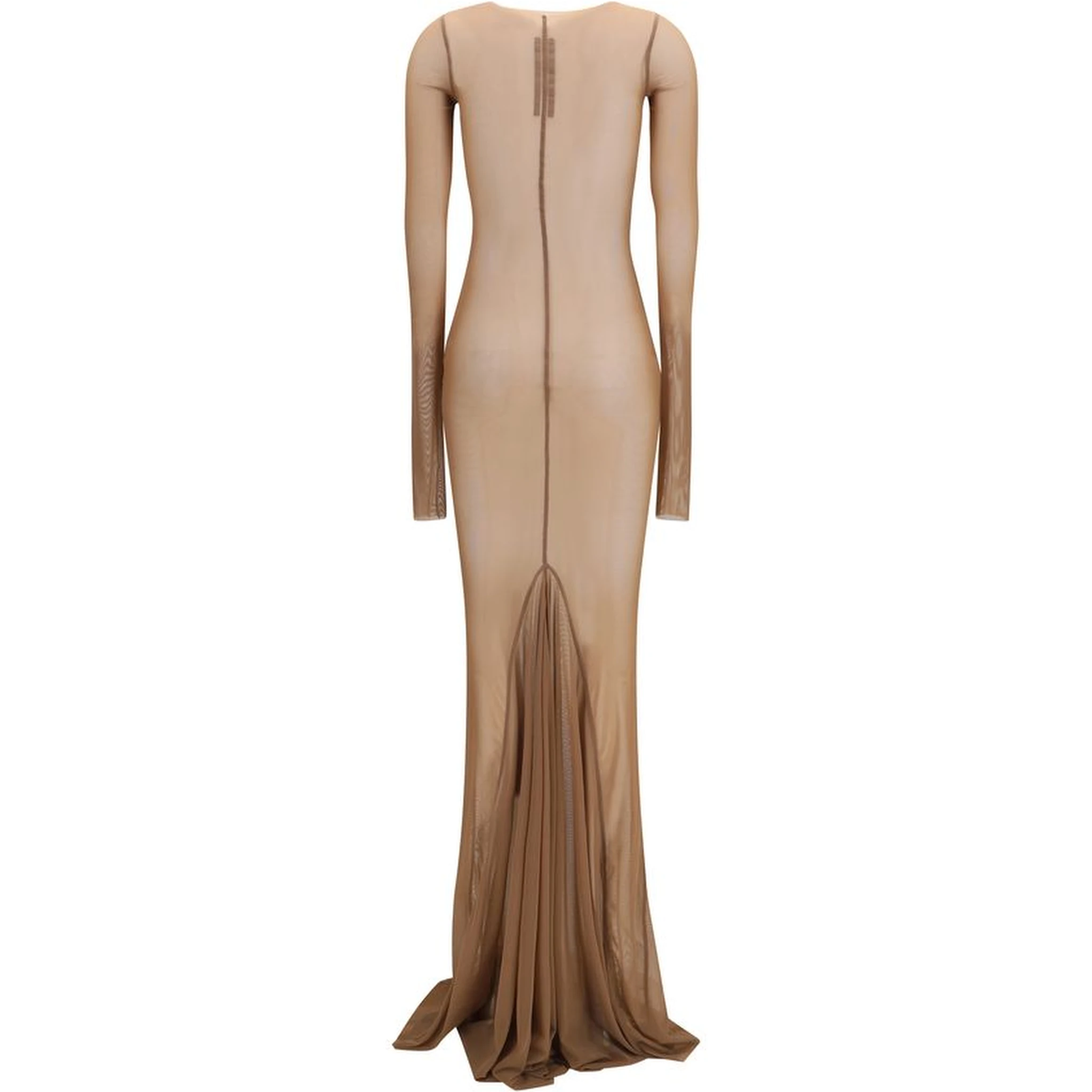 Brown Polyamide Casual Dress