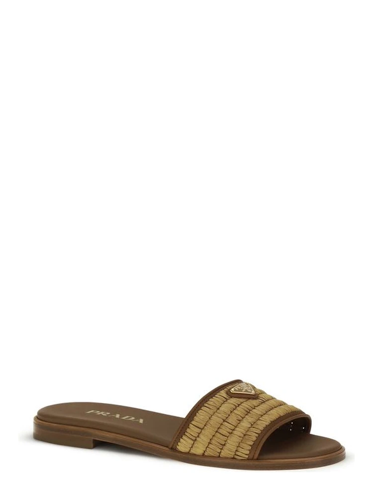 Brown Raffia Slippers alternative