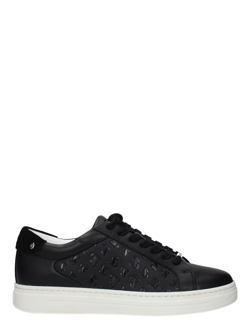 Black Leather Low Top Sneakers