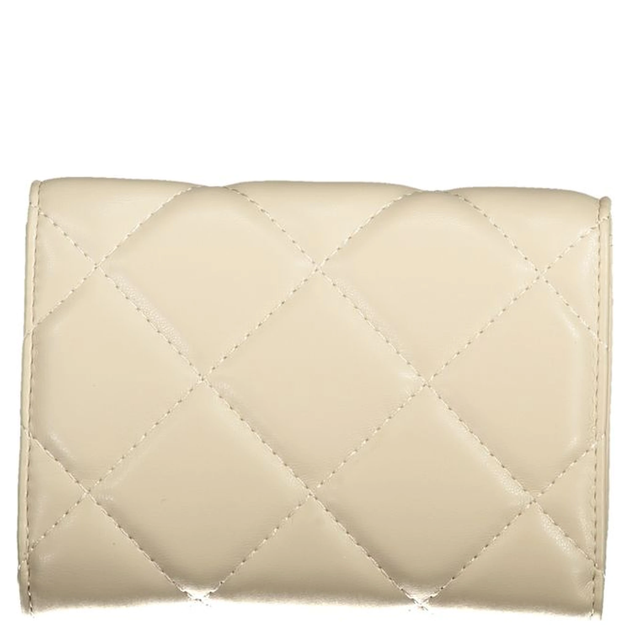 Beige Polyurethane Women Wallet