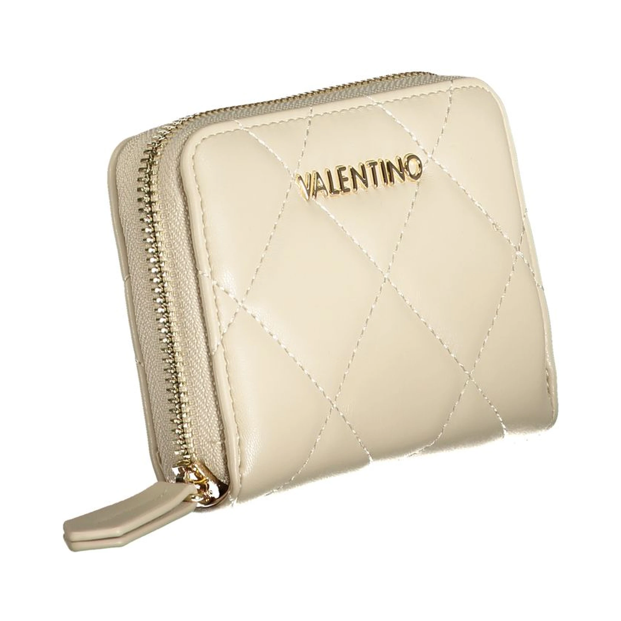 Beige Polyurethane Women Wallet