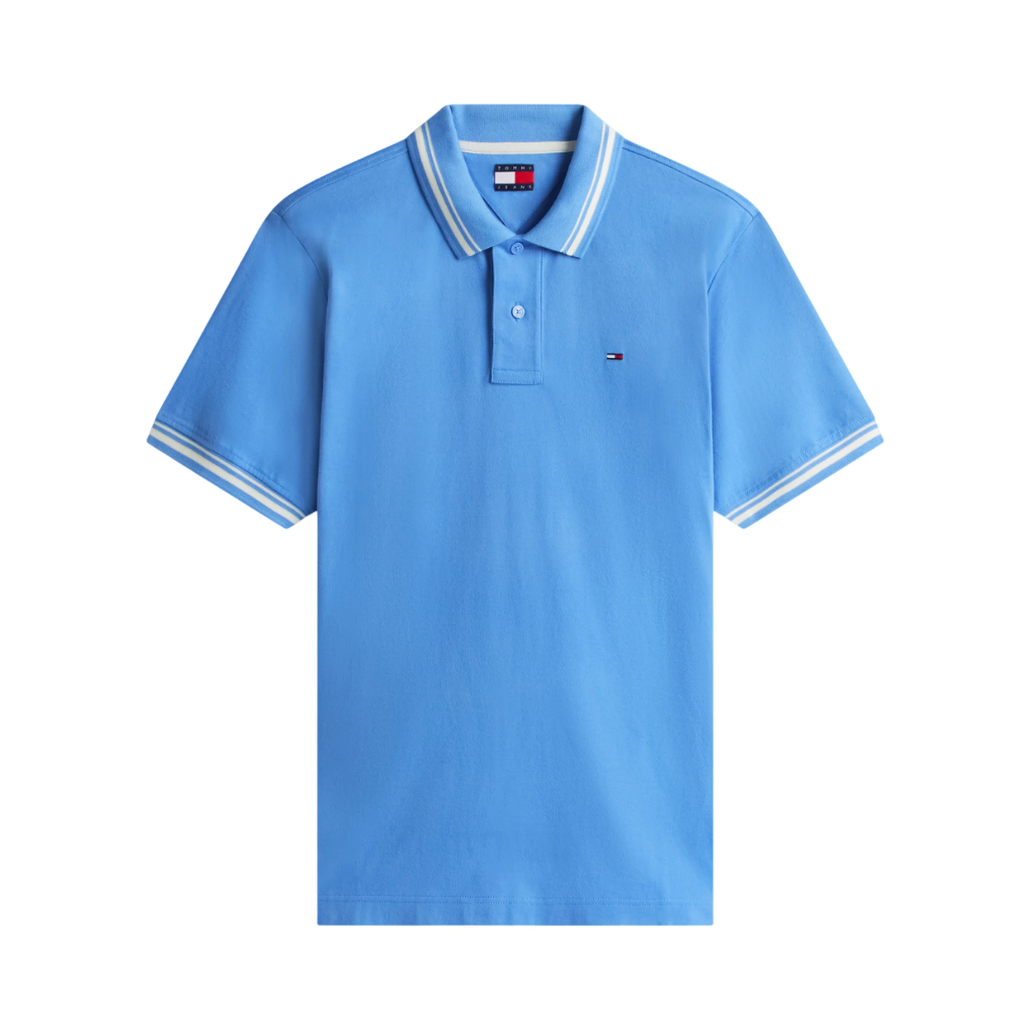 TOMMY JEANS  T-shirts and Polos Clear Blue
