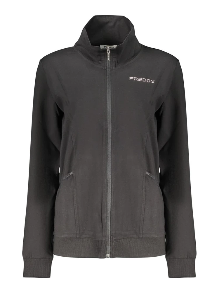 Black Cotton Sweatshirt