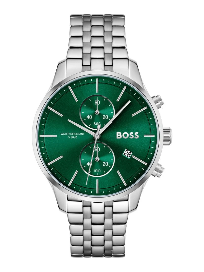 Gray Stainless Steel Dress Watch