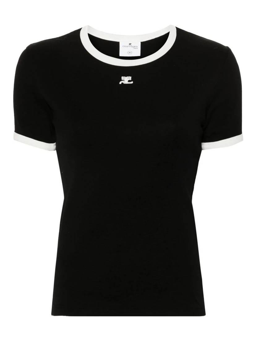 Courreges T-shirts and Polos Black