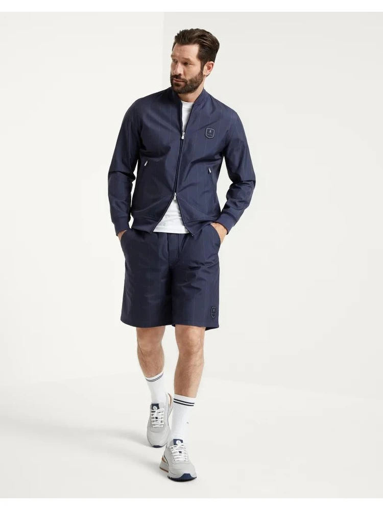 Blue Polyester Sweatshirt