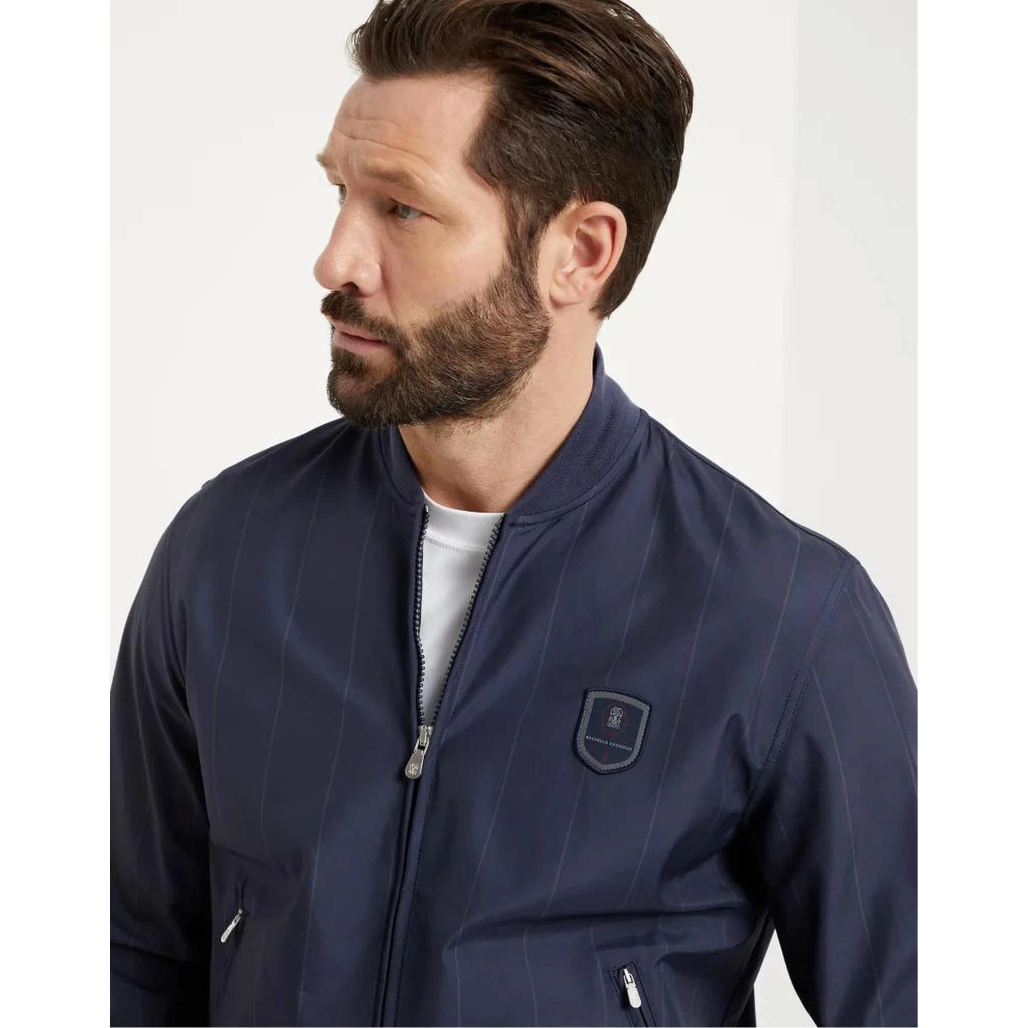 Blue Polyester Sweatshirt