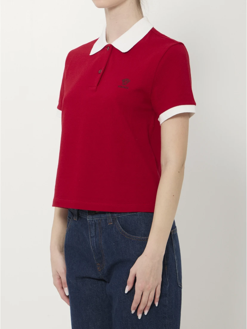 Cotton piqué polo shirt