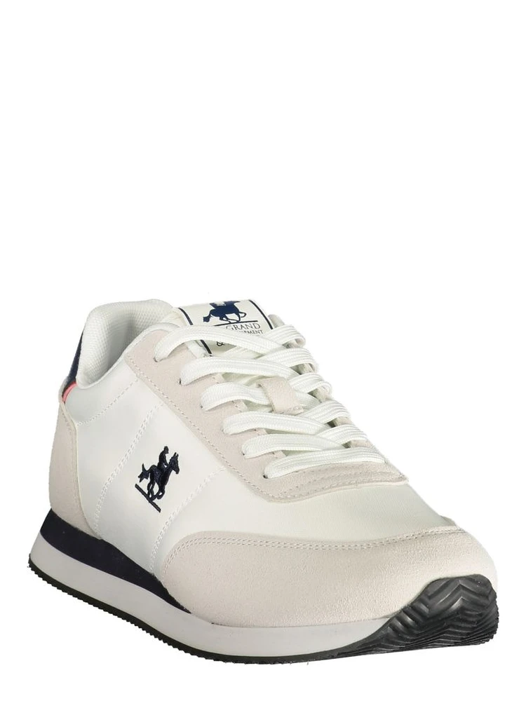 White Polyester Athletic Sneakers alternative