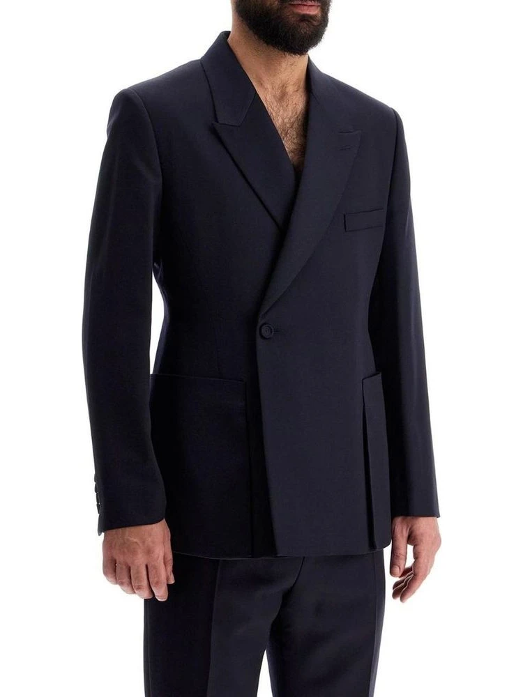 Blue Virgin Wool Blazer alternative