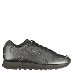 Black Polyester Athletic Sneakers