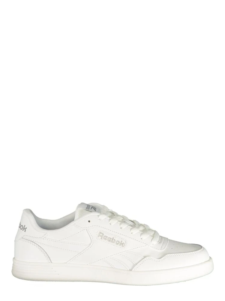 White Polyester Athletic Sneakers