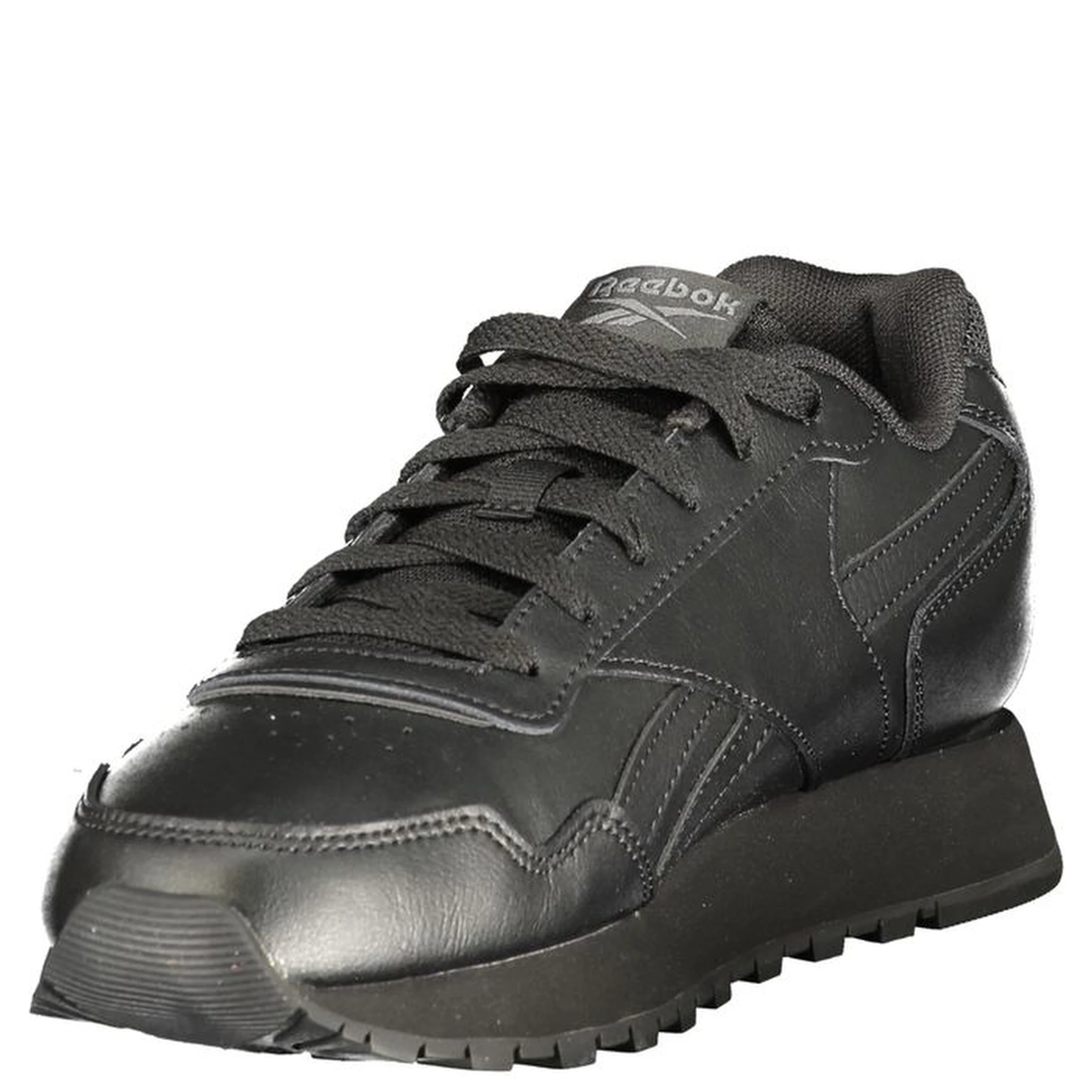 Black Polyester Athletic Sneakers