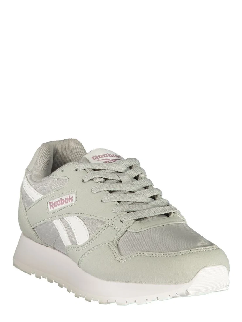 Gray Polyester Athletic Sneakers