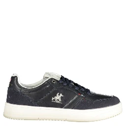 Blue Polyester Athletic Sneakers