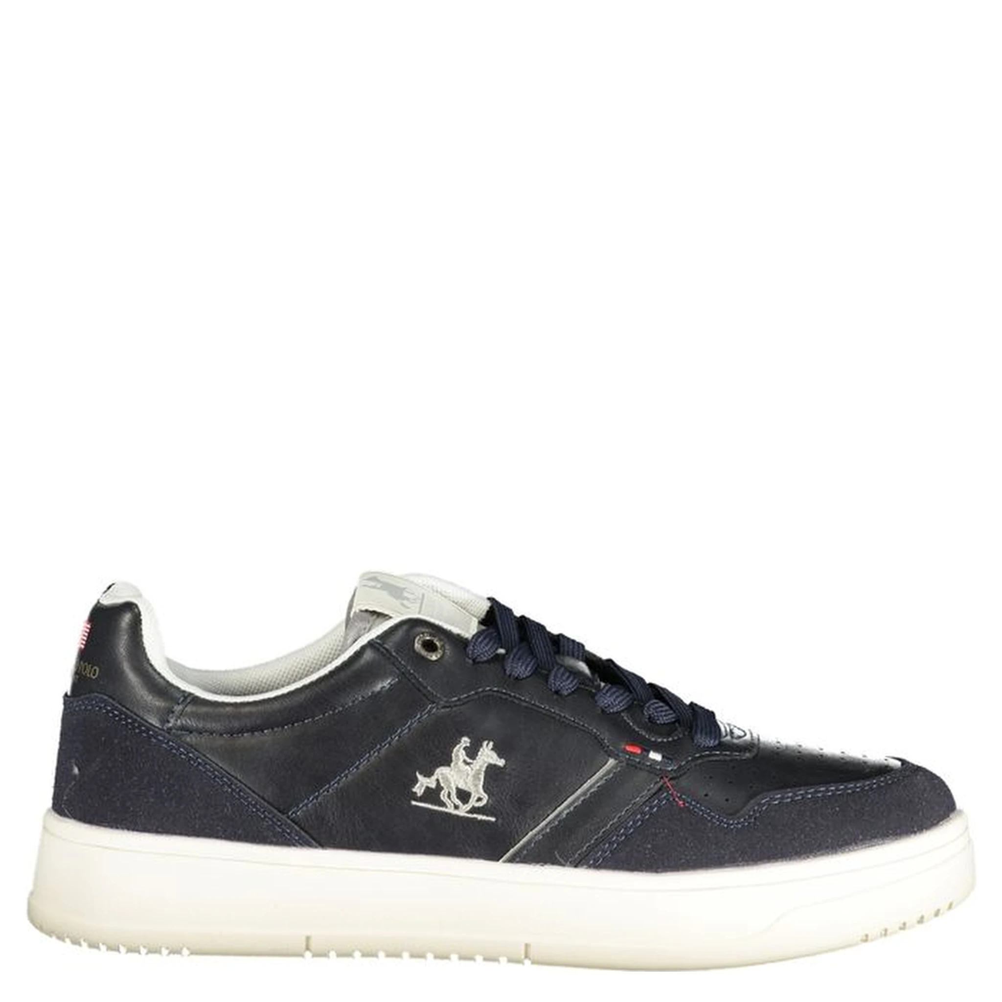Blue Polyester Athletic Sneakers