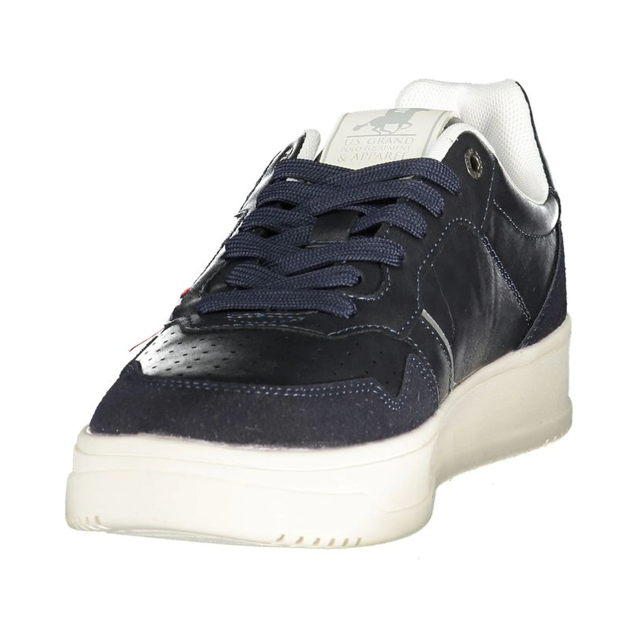Blue Polyester Athletic Sneakers