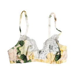 Multicolor Floral Print Soft Cup Bra Underwear