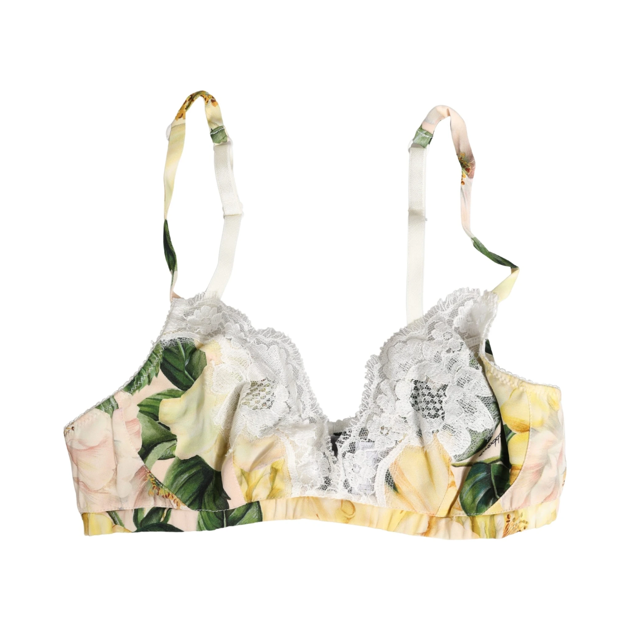 Multicolor Floral Print Soft Cup Bra Underwear