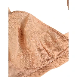 Beige Nylon Stretch Soft Cup Brassiere Underwear