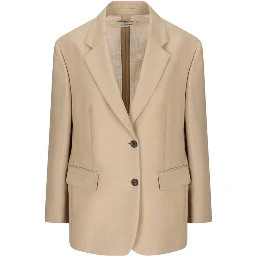 Beige Mohair Blazer