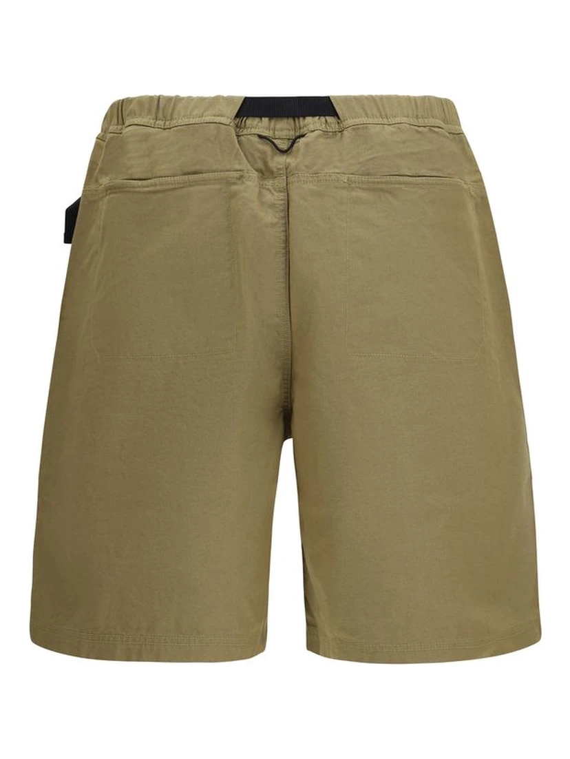 Bicolor Cotton Bermuda Shorts